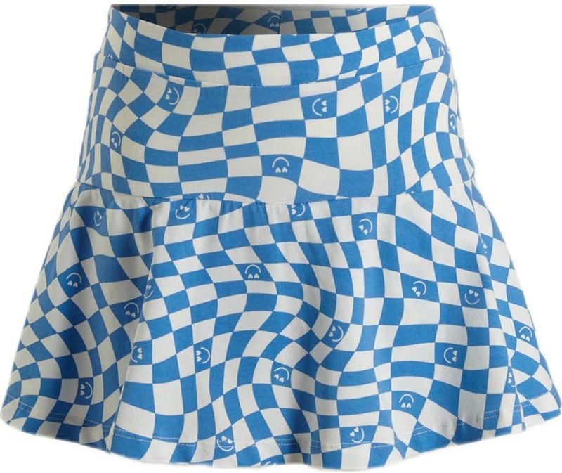 Orange Stars skort Pia met all over print blauw/wit