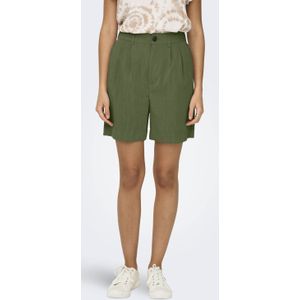 ONLY regular waist casual short donkergroen