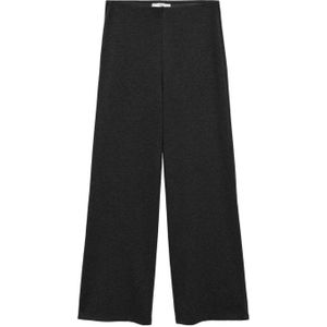 Mango wide leg broek antraciet