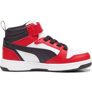 Puma Rebound V6 Mid sneakers wit/zwart/rood