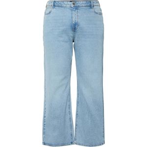 PIECES Curve high waist lichtblauw