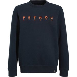 Petrol Industries sweater met logo donkerblauw