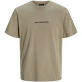 R.D.D. ROYAL DENIM DIVISION oversized T-shirt met backprint greige