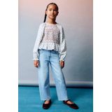 Mango Kids - Jeans - Lichte Denim - Baggy Pasvorm - Regular Waist - 100% Katoen