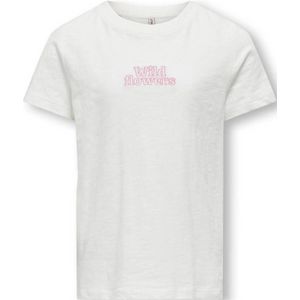 KIDS ONLY GIRL T-shirt KOGNUNA met tekst wit
