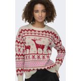 Onlxmas - Gebreide Pullover - Glitterdetail - Lange Mouwen - Regular Fit