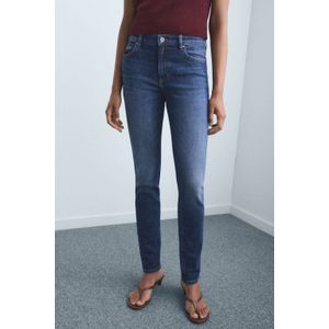 Mango high waist skinny jeans medium blue denim
