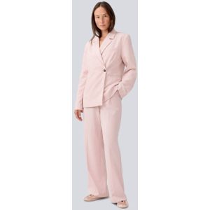 Modström wide leg regular waist broek roze