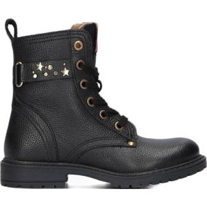 Develab leren veterboots zwart