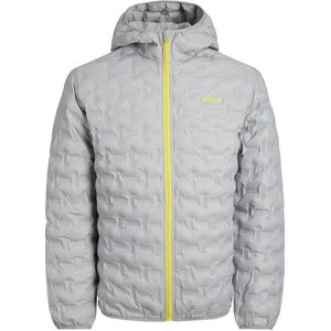 JACK & JONES quilted gewatteerde jas JJOZZY met logo ultimate grey