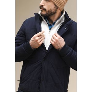 Agiato gewatteerde jas donkerblauw