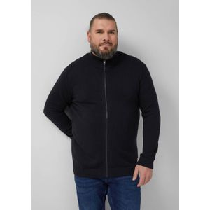 s.Oliver Big Size vest gebreid zwart