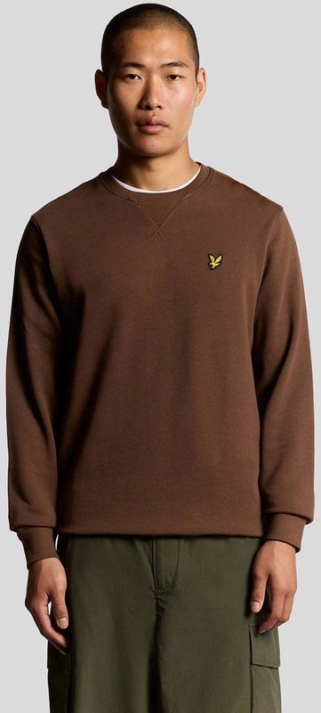 Lyle & Scott - Mid Layers Crew Neck Sweatshirt - Bruin - Katoen