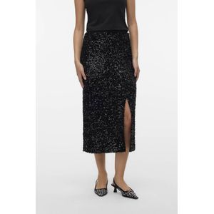 Vmhalia - Lange Rok - Met Elastiek in de Taille - Pailletten Detail