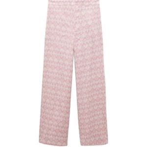 Mango Kids broek met all over print lichtroze