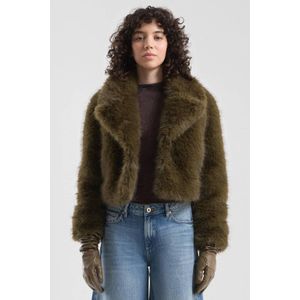 Outdoor - Buitenjas - Bontlook - Normale Pasvorm - Stijlvolle Reverskraag