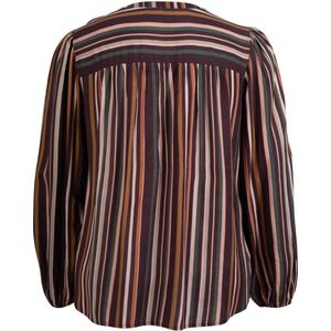 Zoey gestreepte blousetop multi