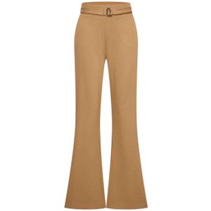 Expresso - Flared Broek - Beige - Damesbroek - Regular Waist