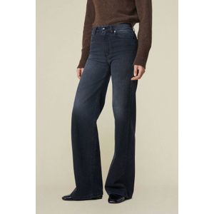 Lois high waist wide leg jeans black denim