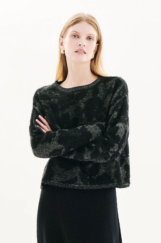 Caroll gebreide trui antraciet