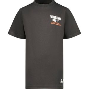 Vingino T-shirt Jary met backprint donkergrijs