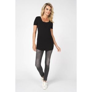 Noppies zwangerschap + voedings T-shirt Rome zwart