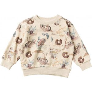 Your Wishes sweater Marc met all over print crème