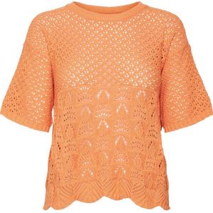 VERO MODA gebreide trui VMLILLIE oranje