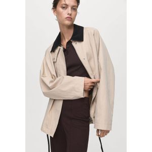 Mango - High Waist Broek - Loose Fit - Viscose