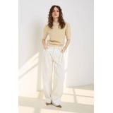 JOSH V top met wol beige fijn gebreid