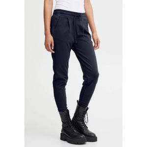 ICHI Slim Fit Pantalon KATE Donkerblauw