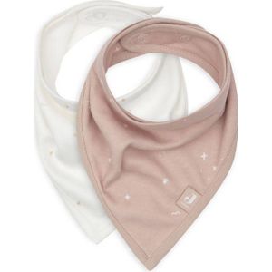 Jollein bandana slab Twinkling - set van 2 Wild Rose