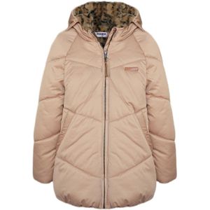 NONO gewatteerde winterjas Baybee van gerecycled polyester beige