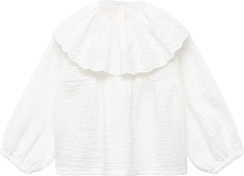 Mango Kids - Blousetop - Wit