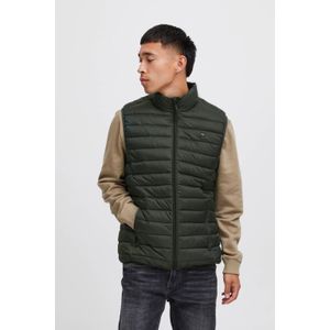 Blend bodywarmer BHROMSEY met logo dark forest