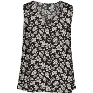 VERO MODA top VMEASY met dierenprint zwart/wit