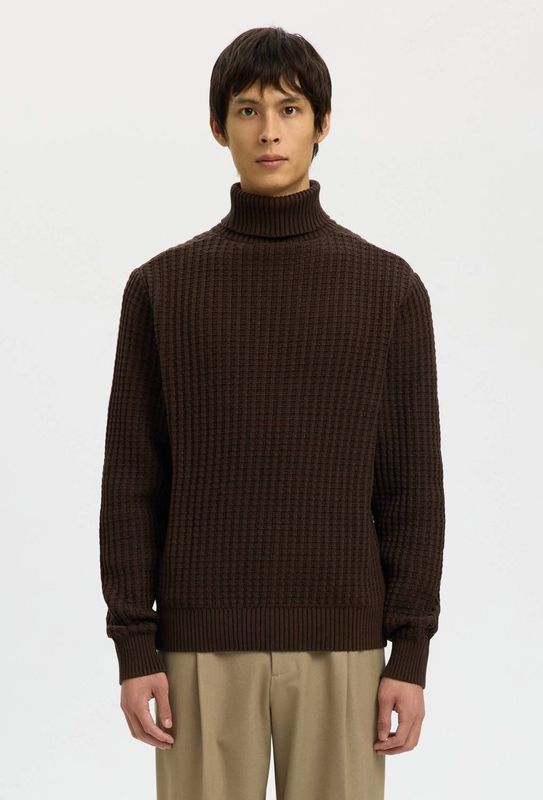 SELECTED HOMME - TOM - Coltrui - Effen - Regular Fit - Lange Mouwen