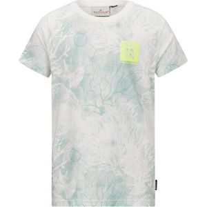 Retour Jeans T-shirt Max met all over print groen/ecru