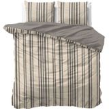 Sleeptime - Dekbedovertrek Linear Linen - Beige - 100% Katoen - 240x200x220 + 2 Kussenslopen 60x70