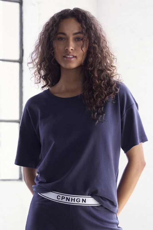 Copenhagen Studios pyjamatop donkerblauw