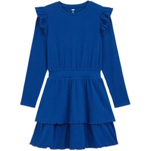 WE Fashion jurk kobalt blauw