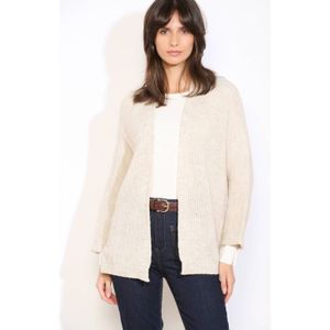 LOLALIZA gebreid vest beige