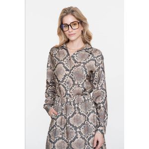 Geisha - 53644-20 - Blouse - Slangenprint - Black/Sand