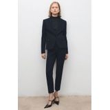 Mango getailleerde blazer marineblauw