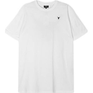 Alix the Label T-shirtjurk met backprint wit/zwart/rood