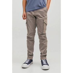 JACK & JONES JUNIOR low waist slim fit cargobroek JPSTPAUL beige