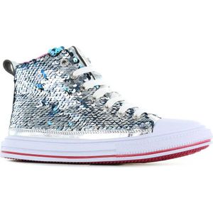 Go Banana's sneakers met pailletten silver