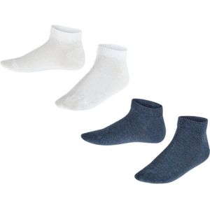 FALKE sneakersokken - set van 2 wit/donkerblauw