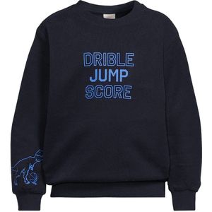 s.Oliver sweater met tekst marine