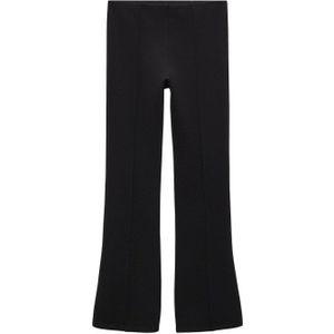 Mango flared legging zwart